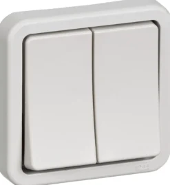 LK OPUS® 74, Dobbelt korrespondance afbryder, 1 modul – Lauritz Knudsen