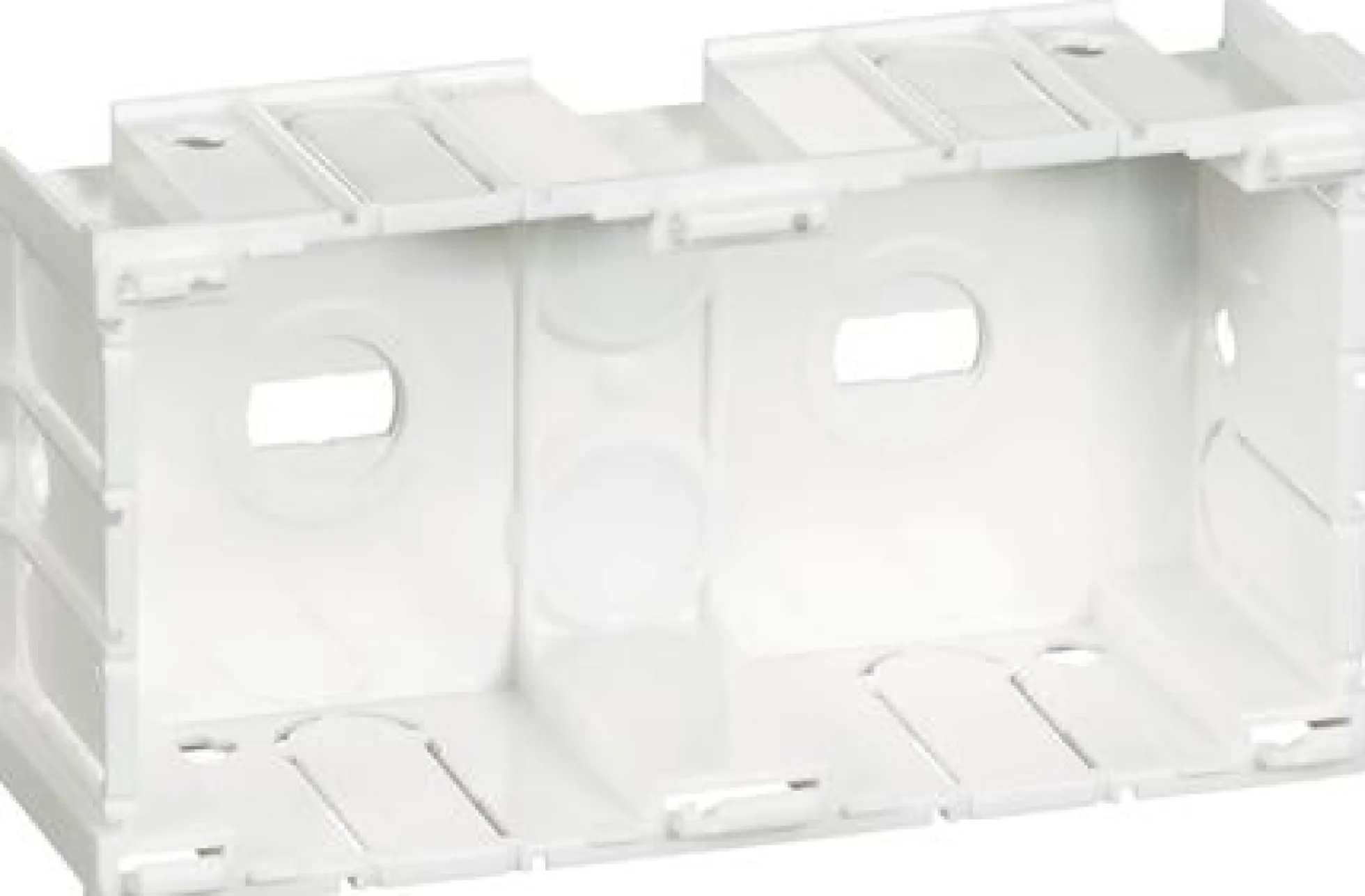 LK OPUS® 66, Dåse til installationskanal, 2 modul, hvid – Lauritz Knudsen