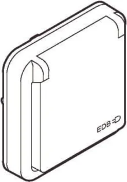 LK OPUS® 74, EDB stikkontakt med jord, 1 modul – Lauritz Knudsen