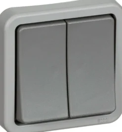 LK OPUS® 74, Krone afbryder (dobbelt 1-polet afb.), 1 modul – Lauritz Knudsen