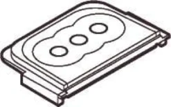 LK OPUS® 74, Membranpakning til underlag (plads til 1 eller 2 stk. Ø8 til 14 mm kabel) – Lauritz Knudsen
