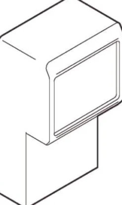 LK OPUS® 66, Panelunderlag, 42 mm dyb, 1 modul – Lauritz Knudsen