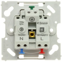 LK OPUS® 66, Stikkontakt med jord, 1 modul – Lauritz Knudsen