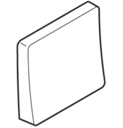 LK OPUS® 74, Tangent til 1-polet, korrespondance eller krydsnings afbryder, 1 modul – Lauritz Knudsen