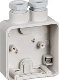 LK OPUS® 74, Underlag med 2 stk. M20 forskruninger (for Ø6 til 14 mm kabel), 1 modul – Lauritz Knudsen