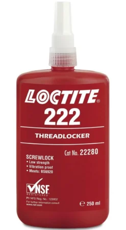 Loctite 222 gevindsikring, lav styrke