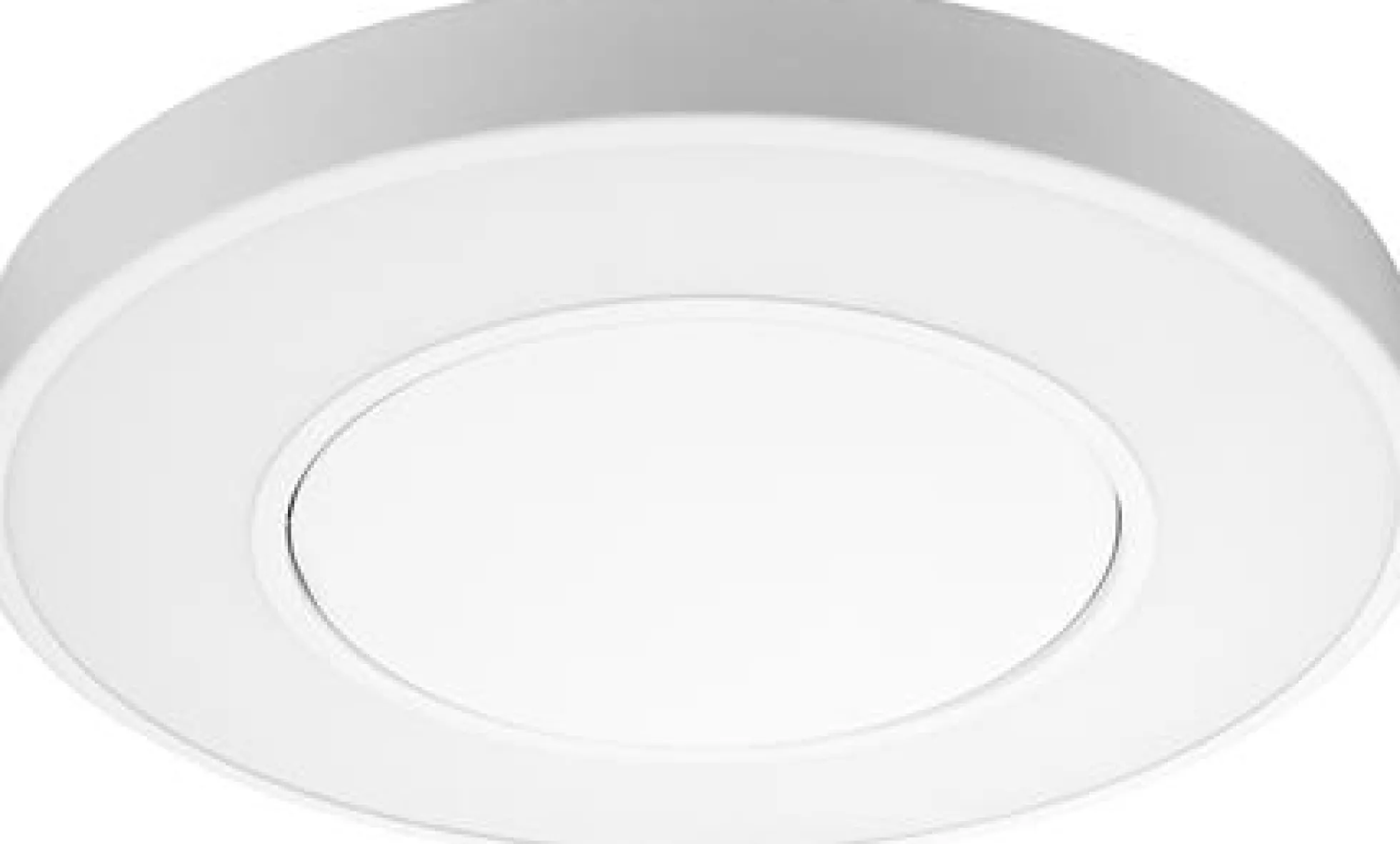 Loftarmatur Circulus Maxi med nødlys, LED, 3000/4000K, hvid/sort - SG Armaturen