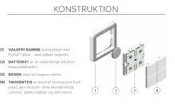 Logic Group Matrix ZBA Z-WAVE batteridrevet betjeningstryk
