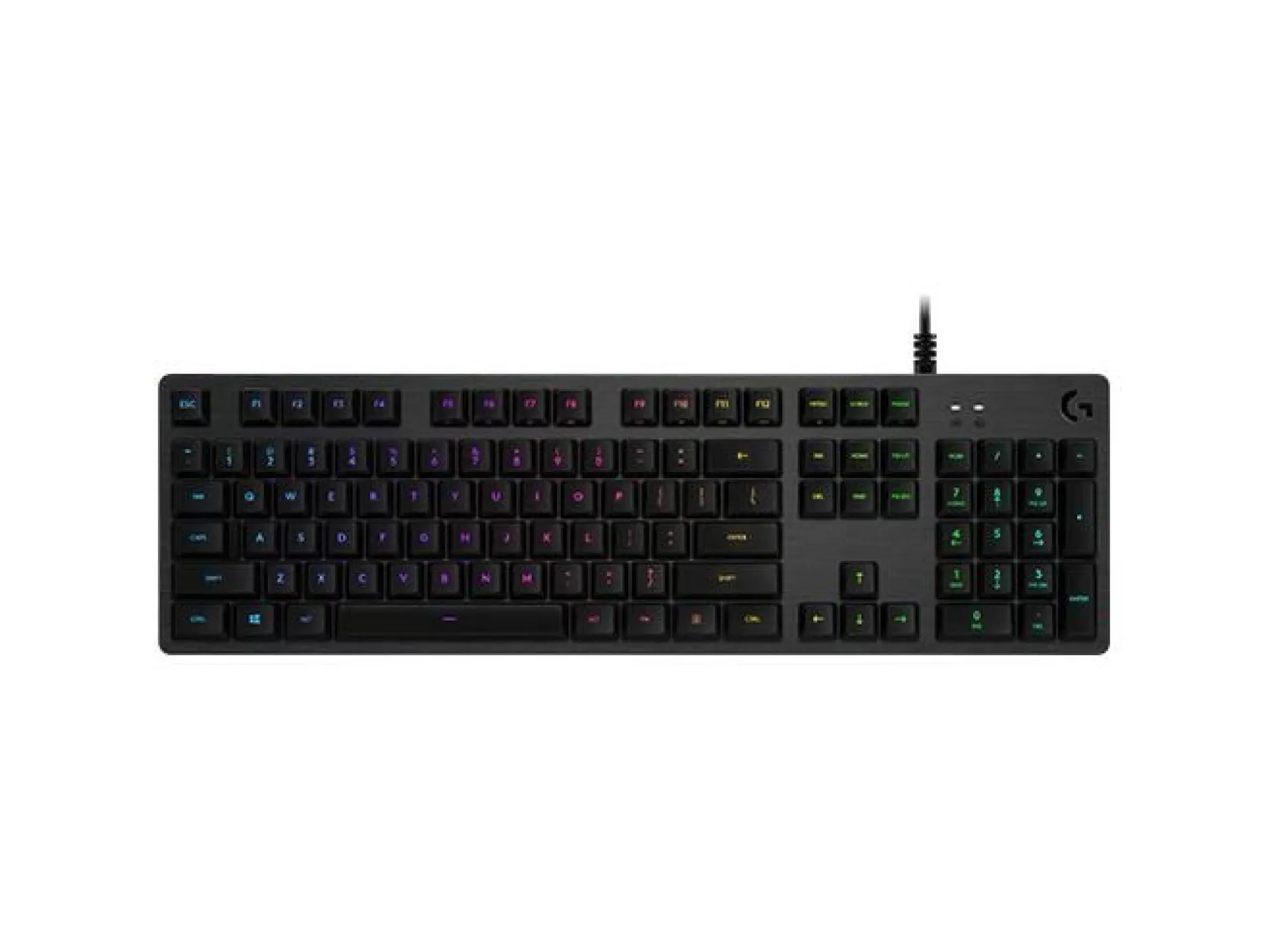 Logitech G512 Carbon mekanisk gamingtastatur, GX Brown switches, RGB, nordisk layout