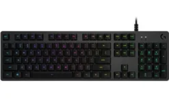 Logitech G512 Carbon, RGB mekanisk gaming tastatur, GX Red