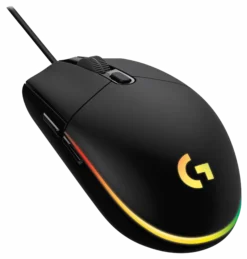 Logitech G203 Lightsync, kablet gaming mus, sort