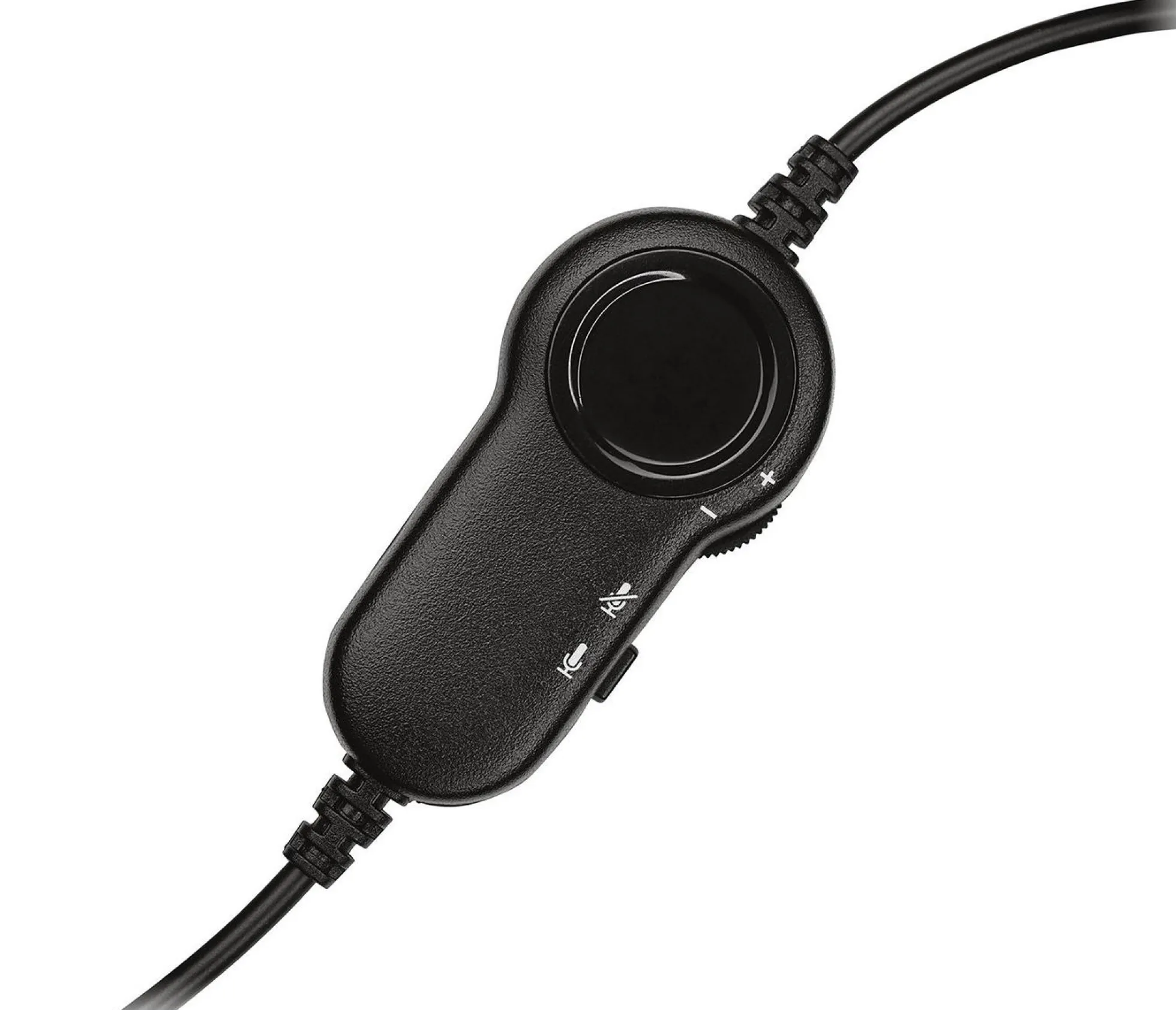 Logitech H151, kablet stereo headset, sort