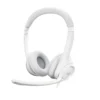 Logitech H390, kablet USB-A headset, hvid