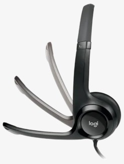 Logitech H390 USB headset, til kontor og callcenter, sort