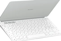 Logitech Keys-To-Go 2, universalt Bluetooth tastatur, nordisk layout, hvid