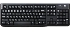 Logitech K120, kablet USB-tastatur, sort