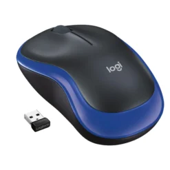 Logitech M185, trådløs mus, blå