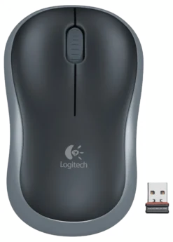 Logitech M185, trådløs mus, Swift Grey