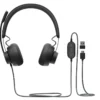 Logitech Zone Wired Teams, kablet headset, sort
