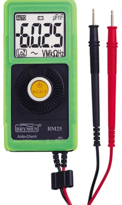 Lommemultimeter Elma 25, Auto Check, IEC 61010-1 KAT III 300V, KAT II 600V