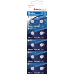 LR41/AG3 knapcellebatteri, 10-pak, alkaline, 1,5V - AgfaPhoto