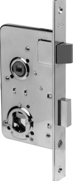 Låsekasse 250, dornmål 55 mm, 230 mm x 86 mm x 25 mm, Venstre, Blankforniklet