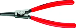 Låseringstang, sort, atramenteret, 10-25 mm, 46 11 A1, udvendig, lige
