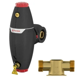 Luft- og smudsudskiller XStream Vent-Clean, DN20, G1"M - Flamco