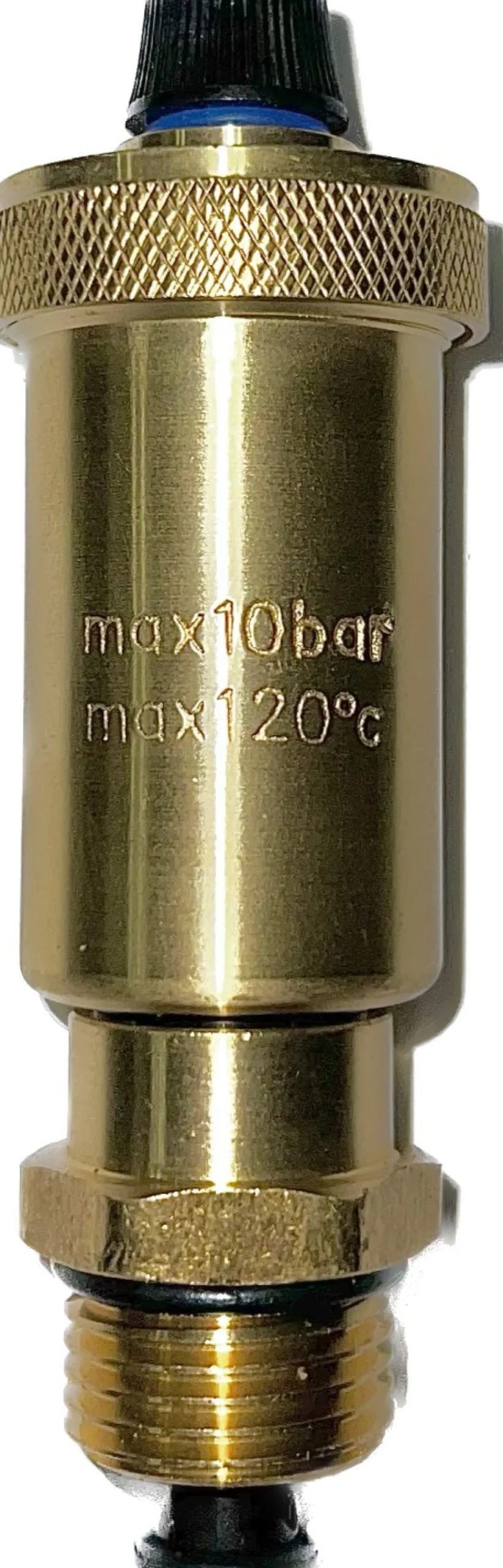 Luftudlader, ½" lukkeautomat, maks. 10 bar / 120 C