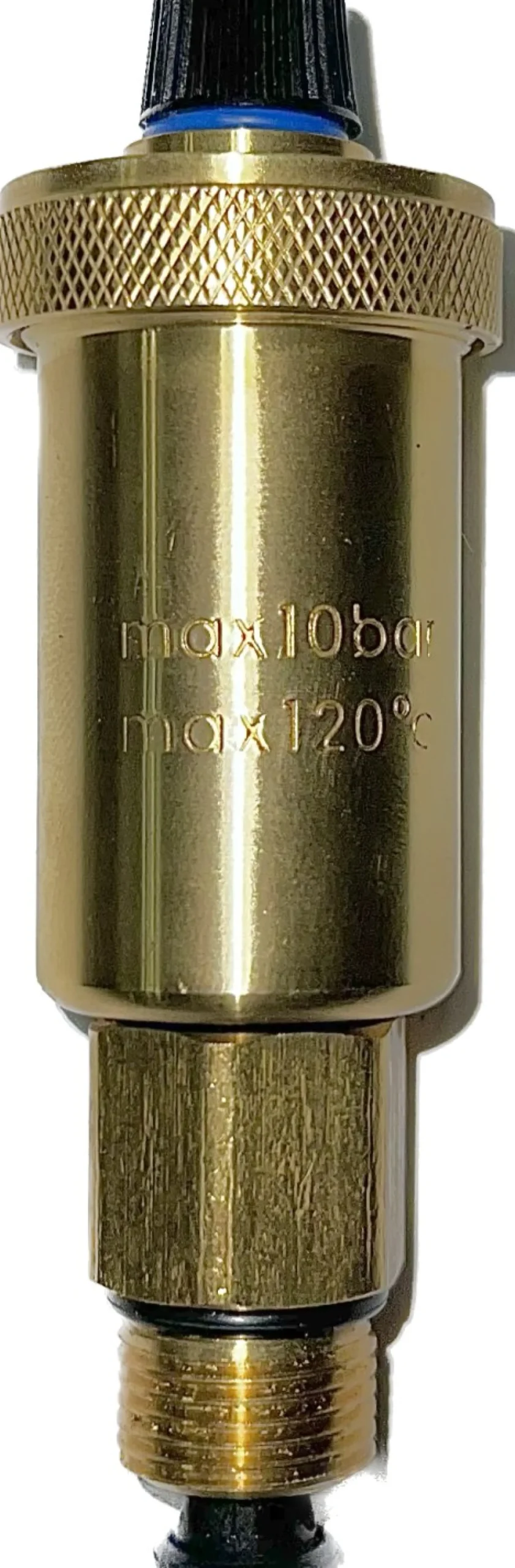 Luftudlader med 3/8" lukkeautomat, maks. 10 bar / 120 °C