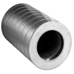 Lyddæmper m. 100 mm isolering og nipler Ø315 mm