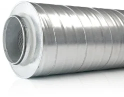 Lyddæmper SLL100, 80/600 med 100mm isolering, NP/NP - Air2Trust