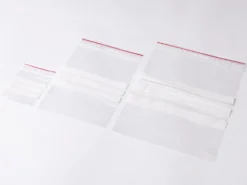 Lynlåspose 150x250mm med skrivefelt, 90 µm, fødevaregodkendt