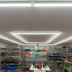 Lysgitter LED, 288W, RA95, 4000K, 2 rammer, Hexagon, inkl. strømtilslutning, 230V, PC (Plastik)