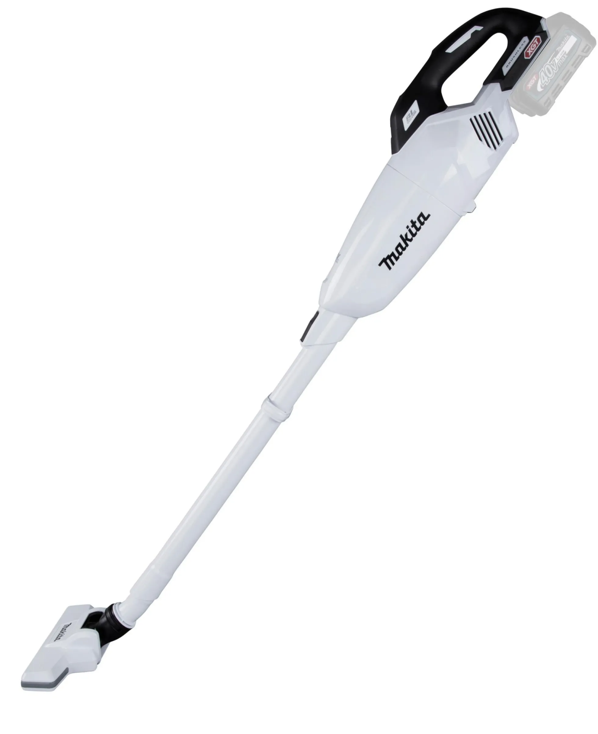 Makita 40V Støvsuger, Hvid, CL001GZ11, Håndholdt, Kulfri, Poseløs