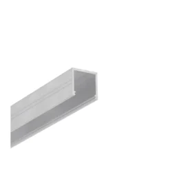 1m aluprofil SMART16 BC3/U4 - Ubehandlet aluminium, påbygning, LED skinne