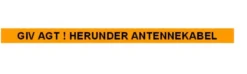 Markeringsbånd, orange, antenne, 25 x 0,3 mm, 250 meter