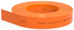 Markeringsbånd, orange, LYSLEDER, 25 x 0,3 mm, 250 meter