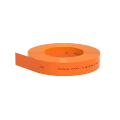 Markeringsbånd, orange, 25x0,3 mm, 250 meter - Pas på - herunder fiberkabel - 250 meter