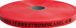 Markeringsbånd rød "Stærkstrøm", 250 meter