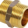 Messing brystnippel, ½" x ½"