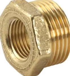 Messing nippelmuffe, 1¼" x ¾"