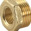 Messing nippelmuffe, ½" x ⅜"