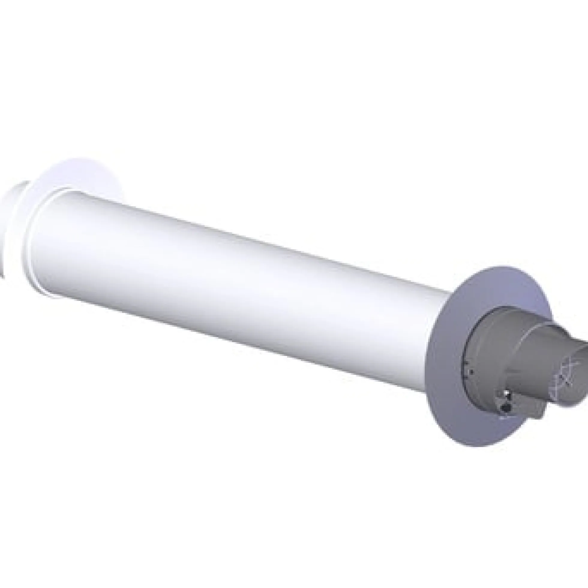 MetalbestoS® ConneXt – Aftræk væggennemføring Ø80/125 mm, 800 mm