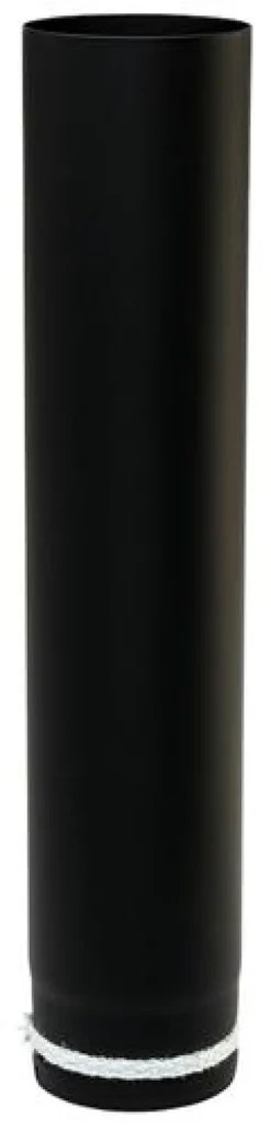 Metalbestos 80 mm røgrør, 500 mm x 1 mm, sort