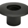 Metalbestos murbøsning 100 mm, med roset, sort røgrør