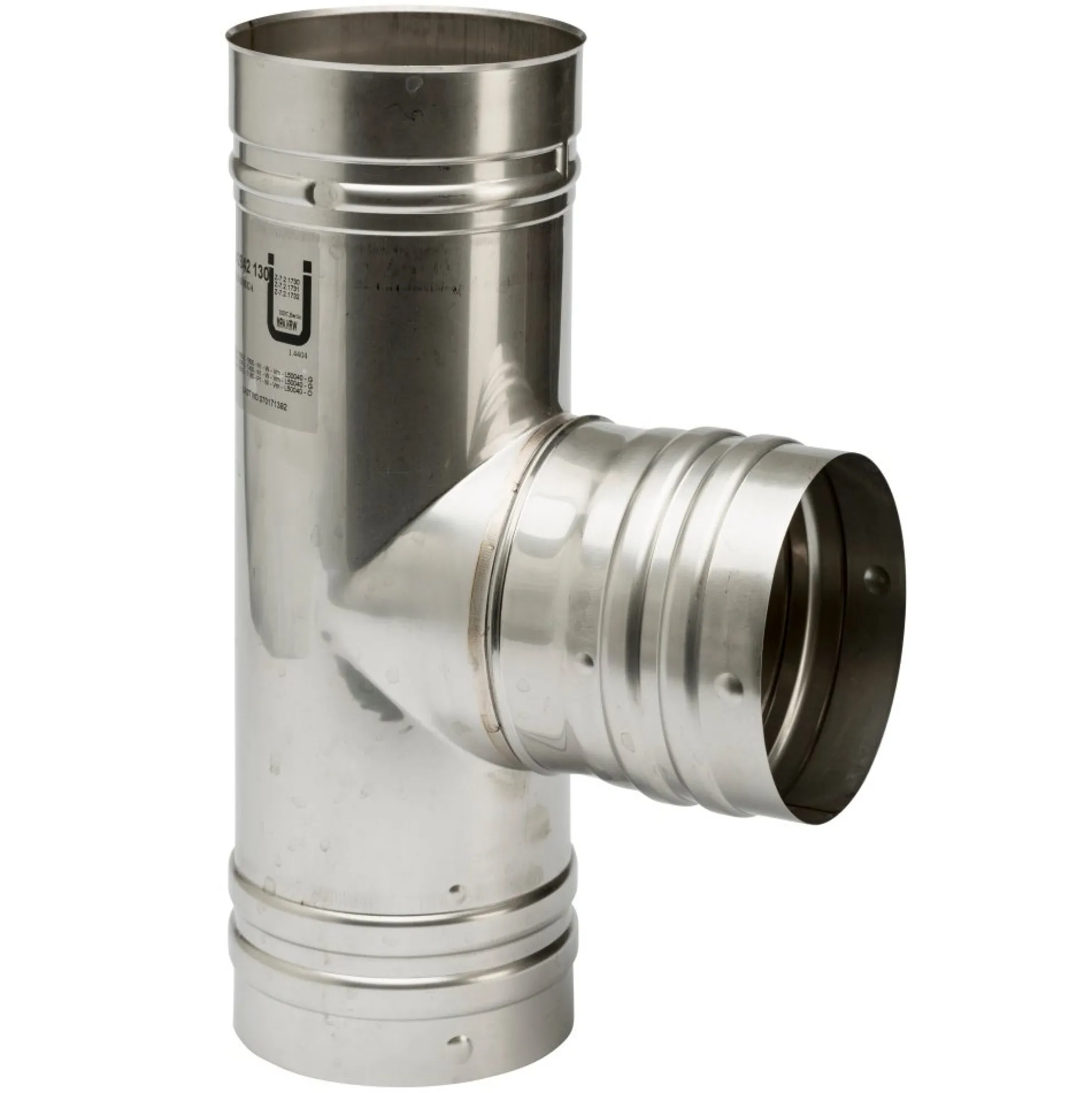 MetalbestoS Omega Ø100 mm t-stykke 90 t-stykke 90ø m-fast gren