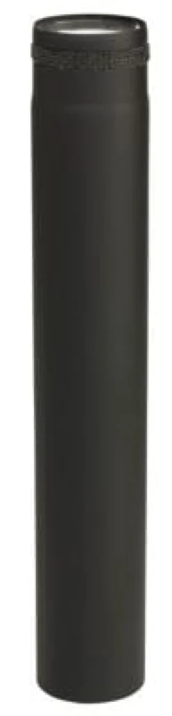 Metalbestos Røgrør, 100 mm, 500 mm x 1 mm, Sort