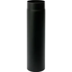 MetalbestoS® – Røgrør, sort, uden klap, Ø130 mm - Vælg længde