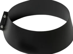 Metalbestos skorsten uØ 250 mm krave til inddækning, sort